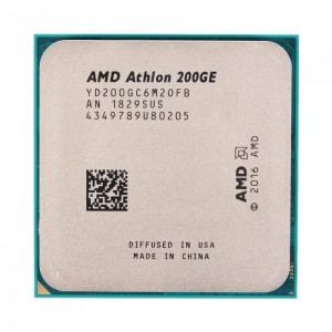 Процессор AMD Athlon 200GE OEM (Raven Ridge, 14nm, C2/T4/GPU3, Base 3,20GHz, Vega 3, L3 4Mb, TDP 35W, SAM4) OEM (600302)
