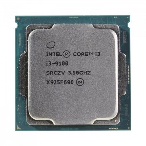 Процессор Intel Core i3-9100 OEM (Coffee Lake, 14nm, C4/T4, Base 3,60GHz, Turbo 4,20GHz, UHD 630, L3 6Mb, TDP 65W, S1151)